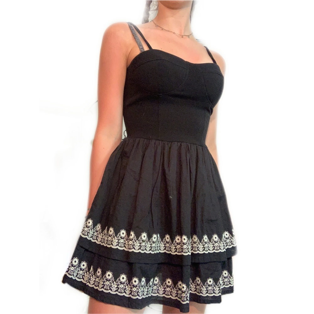 Black and white dress